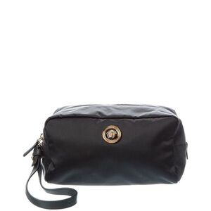 Versace cosmetic fabric case+calf